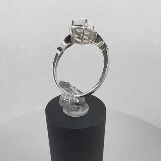 Eternal Love: Cremation & Breastmilk Ring in Sterling Silver