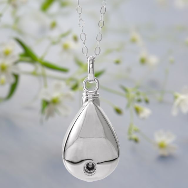 Fillable Glass Tear Pendant | Teardrop Urn Necklace | Ash Urn Pendant | Cremation  Jewelry | Urn Jewelry | Vial Necklace | Glass Urn Locket
