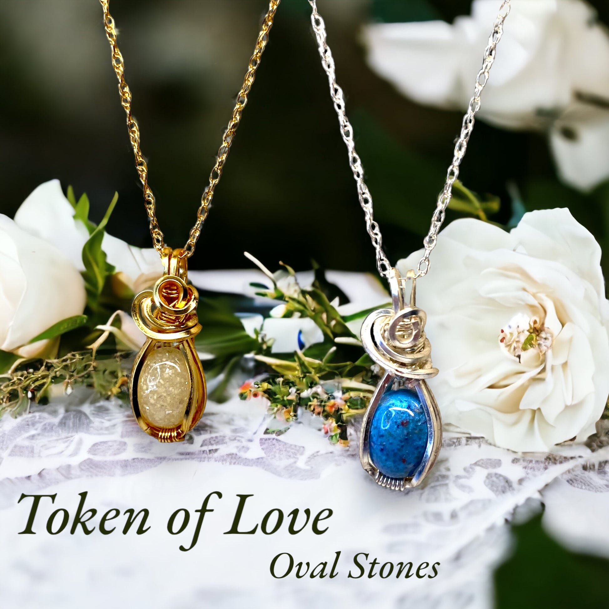 Mini Token of Love - Cremation & Breastmilk Necklaces in Gold